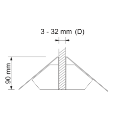Stop trottoir pour l'affichage. Piétement triangulaire en acier laqué. Altumis. Notice de montage