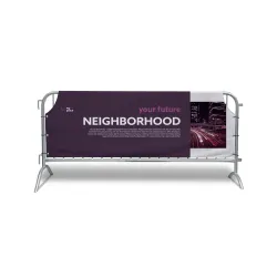 Bâche - Barrière de sécurité - 270 g/m² - B1-Bâche tendue avec oeillets Altumis