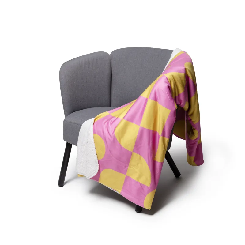 Plaid Sherpa + Impression-Chaise & Mange debout Altumis