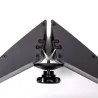 Piètement triangulaire - Alu. Noir-Stop Trottoir Altumis