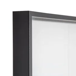 Vitrine d'affichage d'intérieur Slim - Porte coulissante - Anthracite-Vitrine d'Affichage Intérieur Altumis