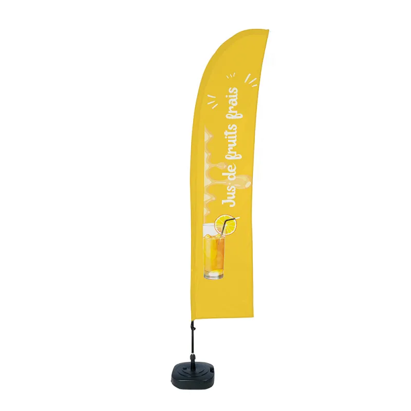 Beach flag - Set Wind - Jus de fruits-Beach flag - Conception standard Altumis