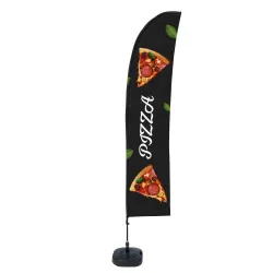 Beach flag - Set Wind - Pizza