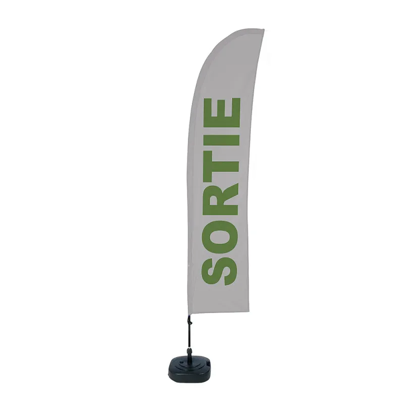 Beach flag - Set Wind - Sortie-Beach flag - Conception standard Altumis