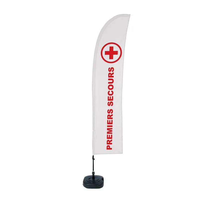 Beach flag - Set Wind - Premiers secours-Beach flag - Conception standard Altumis