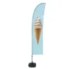 Beach flag - Set Wind - Ice cream-Beach flag - Conception standard Altumis