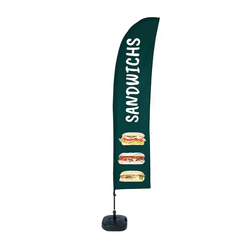 Beach flag - Set Wind - Sandwichs-Beach flag - Conception standard Altumis