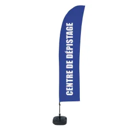 Beach flag - Set Wind - Centre de dépistage-Beach flag - Conception standard Altumis