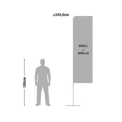 Concevez votre beach flag  budget - Square-Beach flag Budget Altumis