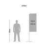 Concevez votre beach flag  budget - Square-Beach flag Budget Altumis