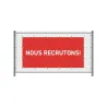 Toile avec Oeillets - Impression standard : Nous recrutons-Bâche tendue avec oeillets Altumis