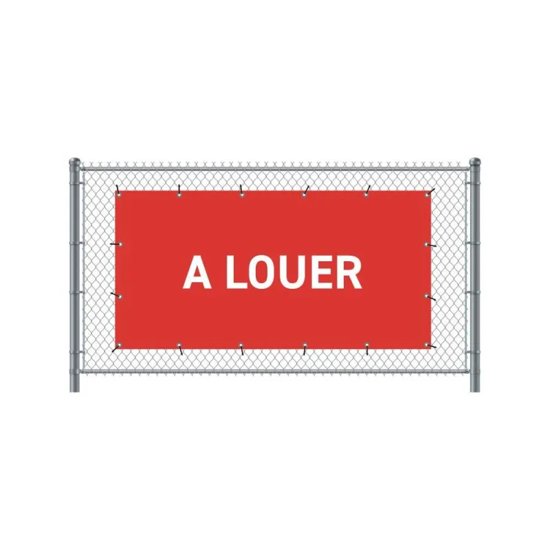 Toile avec Oeillets - Impression standard : A louer-Bâche tendue avec oeillets Altumis