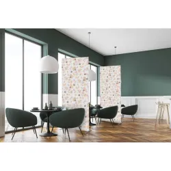 Cloison Déco en tissu Slim - Fleurs Foya-Cloison Déco : Conception standard Altumis