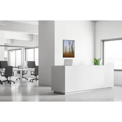 Toile tendue sur cadre Noir - Brume d'automne-Mur Déco : Conception standard Altumis
