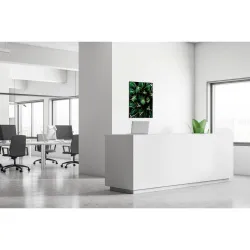 Toile tendue sur cadre Noir - Cactus-Mur Déco : Conception standard Altumis