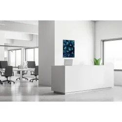 Toile tendue sur cadre Noir - Cactus-Mur Déco : Conception standard Altumis