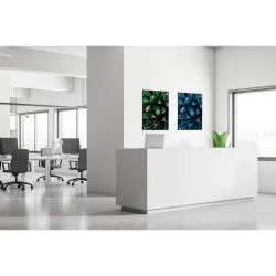 Toile tendue sur cadre Noir - Cactus-Mur Déco : Conception standard Altumis