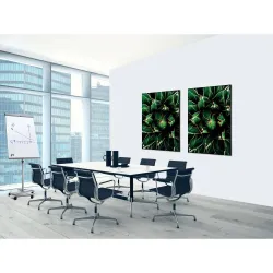 Toile tendue sur cadre Noir - Cactus-Mur Déco : Conception standard Altumis
