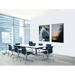 Toile tendu sur cadre Noir - Lever de soleil - Forêt-Mur Déco : Conception standard Altumis