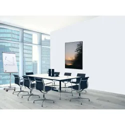 Toile tendu sur cadre Noir - Lever de soleil - Forêt-Mur Déco : Conception standard Altumis