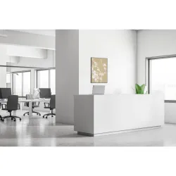 Toile tendue sur cadre Noir - Cerisier japonais-Mur Déco : Conception standard Altumis