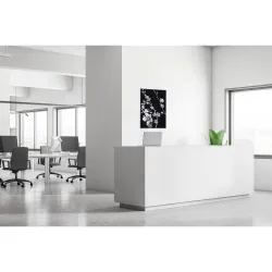 Toile tendue sur cadre Noir - Cerisier japonais-Mur Déco : Conception standard Altumis