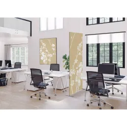 Toile tendue sur cadre Noir - Cerisier japonais-Mur Déco : Conception standard Altumis