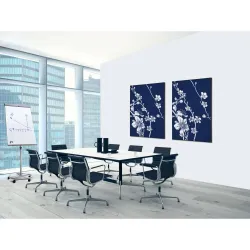 Toile tendue sur cadre Noir - Cerisier japonais-Mur Déco : Conception standard Altumis