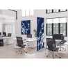 Toile tendue sur cadre Noir - Cerisier japonais-Mur Déco : Conception standard Altumis