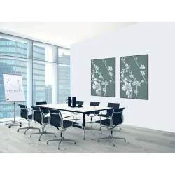 Toile tendue sur cadre Noir - Cerisier japonais-Mur Déco : Conception standard Altumis