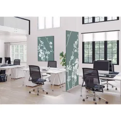 Toile tendue sur cadre Noir - Cerisier japonais-Mur Déco : Conception standard Altumis