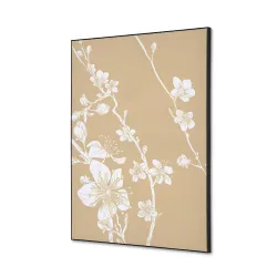 Toile tendue sur cadre Noir - Cerisier japonais-Mur Déco : Conception standard Altumis