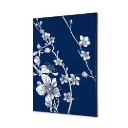 Toile tendue sur cadre Noir - Cerisier japonais-Mur Déco : Conception standard Altumis