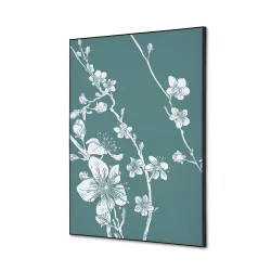 Toile tendue sur cadre Noir - Cerisier japonais-Mur Déco : Conception standard Altumis
