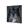 Toile tendue sur cadre Noir - Pont de Manhatten-Mur Déco : Conception standard Altumis