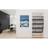 Toile tendue sur cadre Noir - Vagues de Mer-Mur Déco : Conception standard Altumis