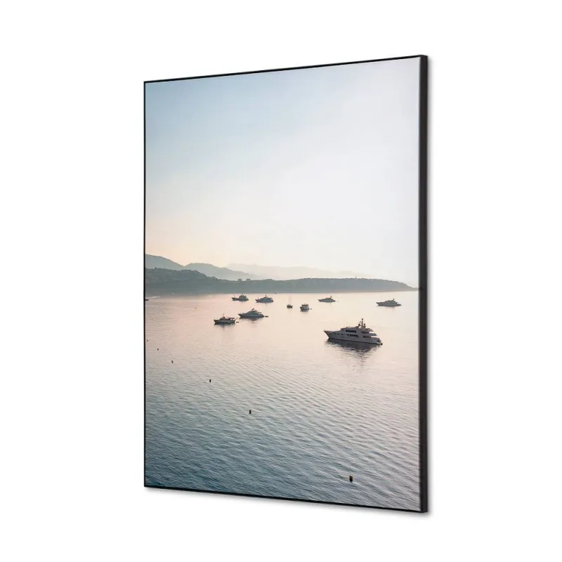 Toile tendue sur cadre Noir - Navires Mer-Mur Déco : Conception standard Altumis