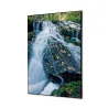 Toile tendue sur cadre Noir - Forêt et Cascade-Mur Déco : Conception standard Altumis