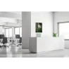 Toile tendue sur cadre Noir - White flower-Mur Déco : Conception standard Altumis