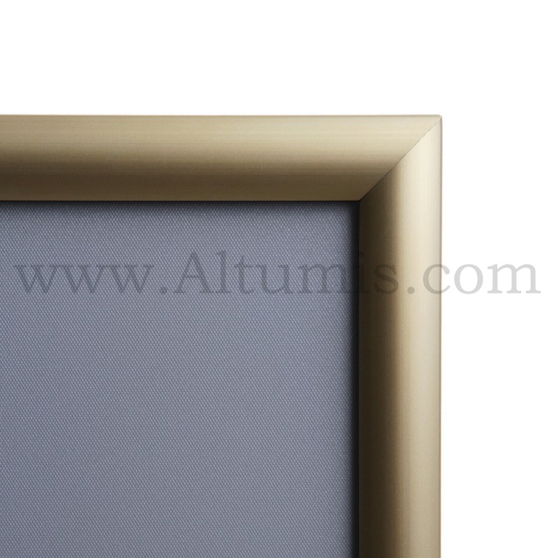 Cadre Clic-Clac d'affichage - Profil 25mm Gold. Profil Aluminium
