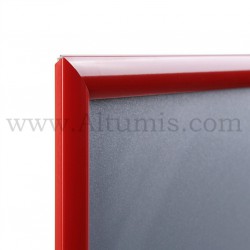 25mm Red RAL3020 Snap frame profile