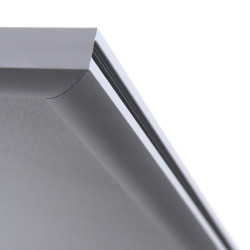 Cadre d'affichage sur pied à coller.  Glissière avec fermeture. Altumis