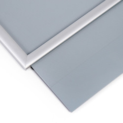 Cadre d'affichage sur pied à coller.  Changement facile de l'affiche. Altumis