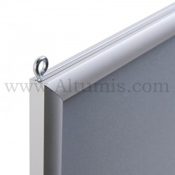 Cadre coulissant idéal pour les suspensions au plafond. Profil aluminium