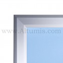 Cadre Clic-Clac Profil 25mm à coller sur vitrine. Angle biseauté. Altumis