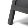 Chevalet ardoise profil rectangulaire pour l'affiche et la signalétique. Finition noire