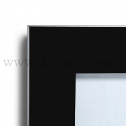 Vitrine d'affichage LED Premium. Cadre noir pour une meilleure finition