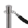 Corde pour poteau barrière chromé