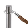 Corde pour poteau barrière chromé