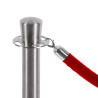 Corde pour poteau barrière chromé
